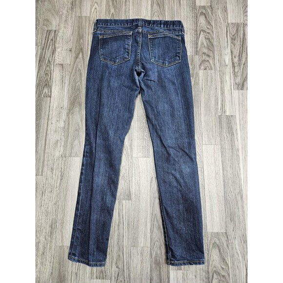 J Crew Toothpick Jeans Womens 26 Ankle Blue Skinny Stretch Denim Medium Wash - Picture 2 of 10
